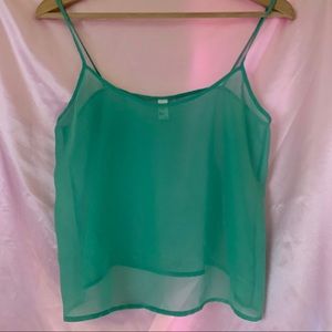 Mint Chiffon Cami American Apparel XS